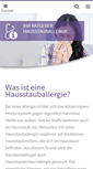 Mobile Screenshot of hausstauballergie.org